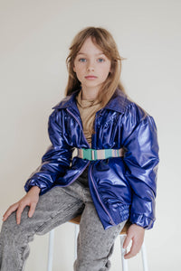 Jacket Lacquer Metallic Purple