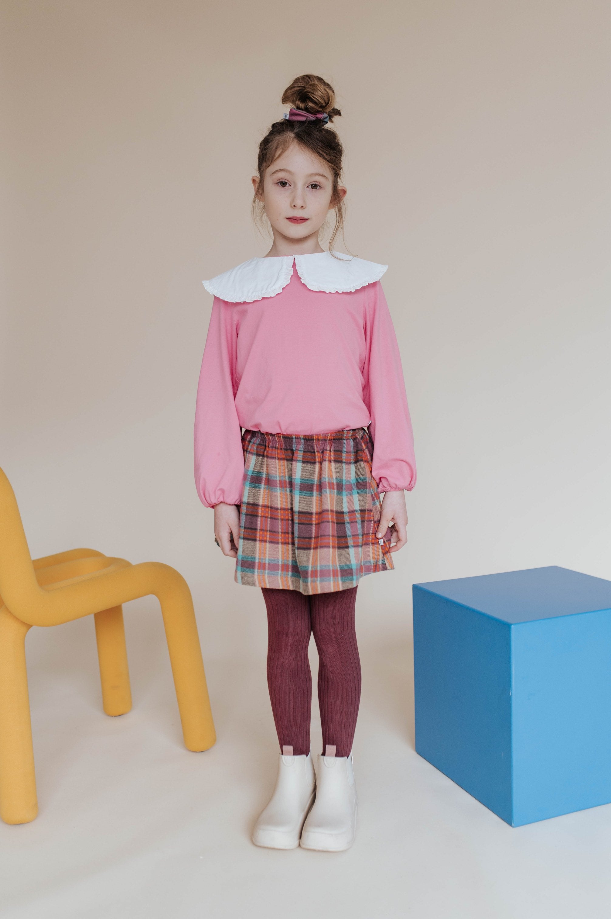 Tee Collar Fancy Hot Pink