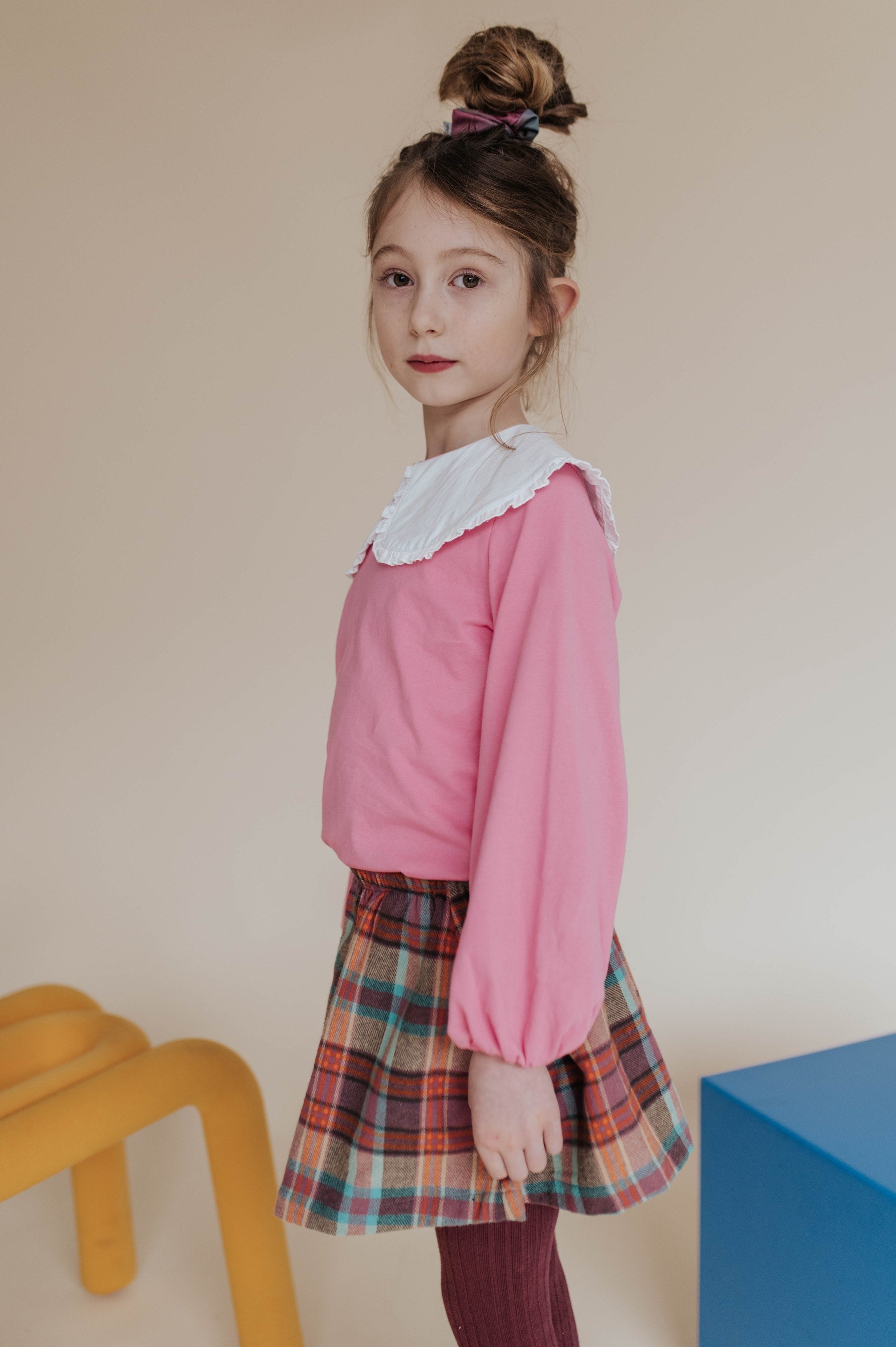 Tee Collar Fancy Hot Pink