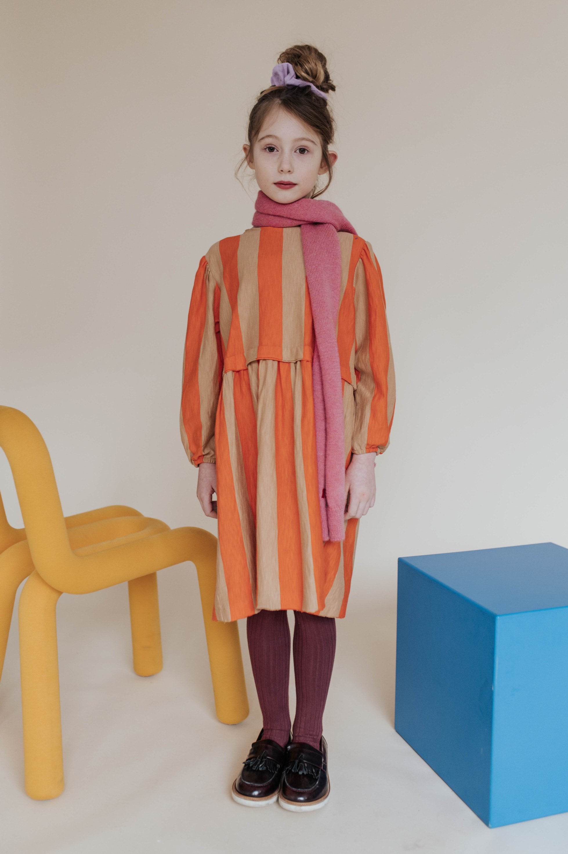 Dress At Ease Red Block Stripe