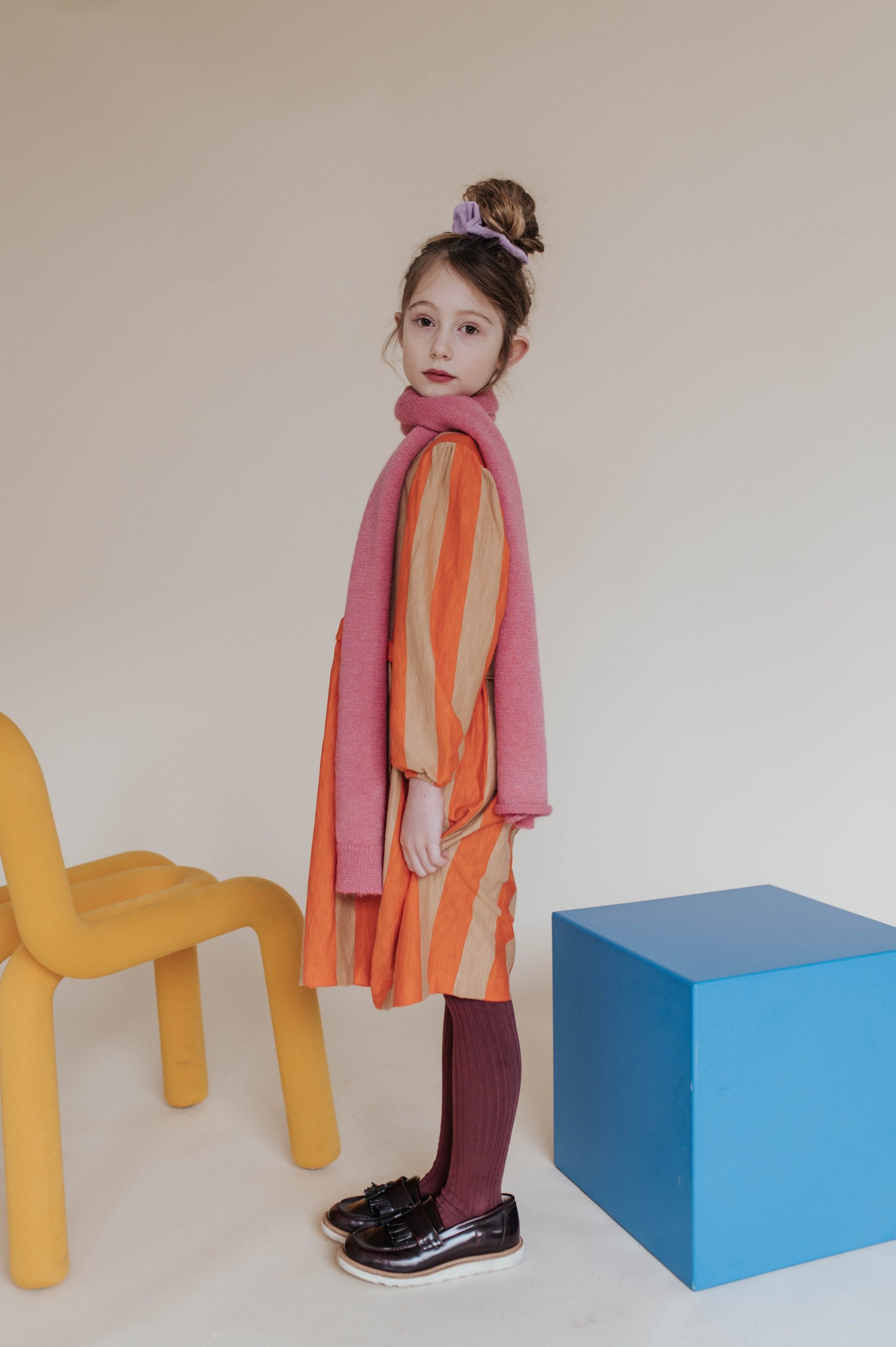 Dress At Ease Red Block Stripe