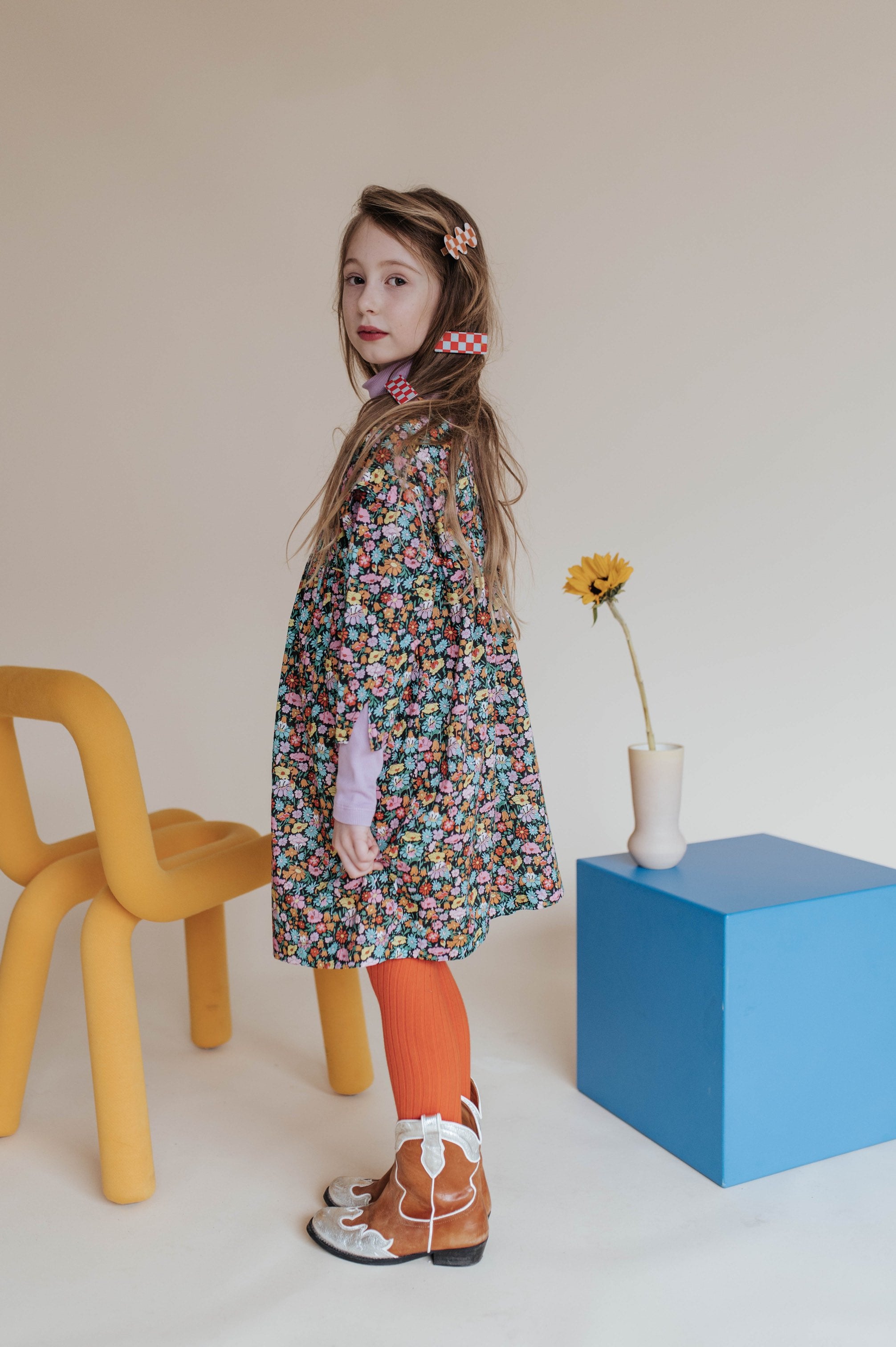 Dress Pearl Liberty Smiley Flower