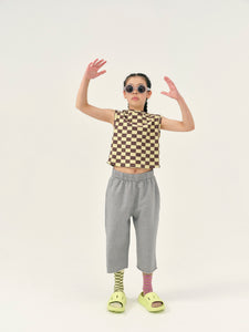 Sweatpants Cut Off Grey Melange