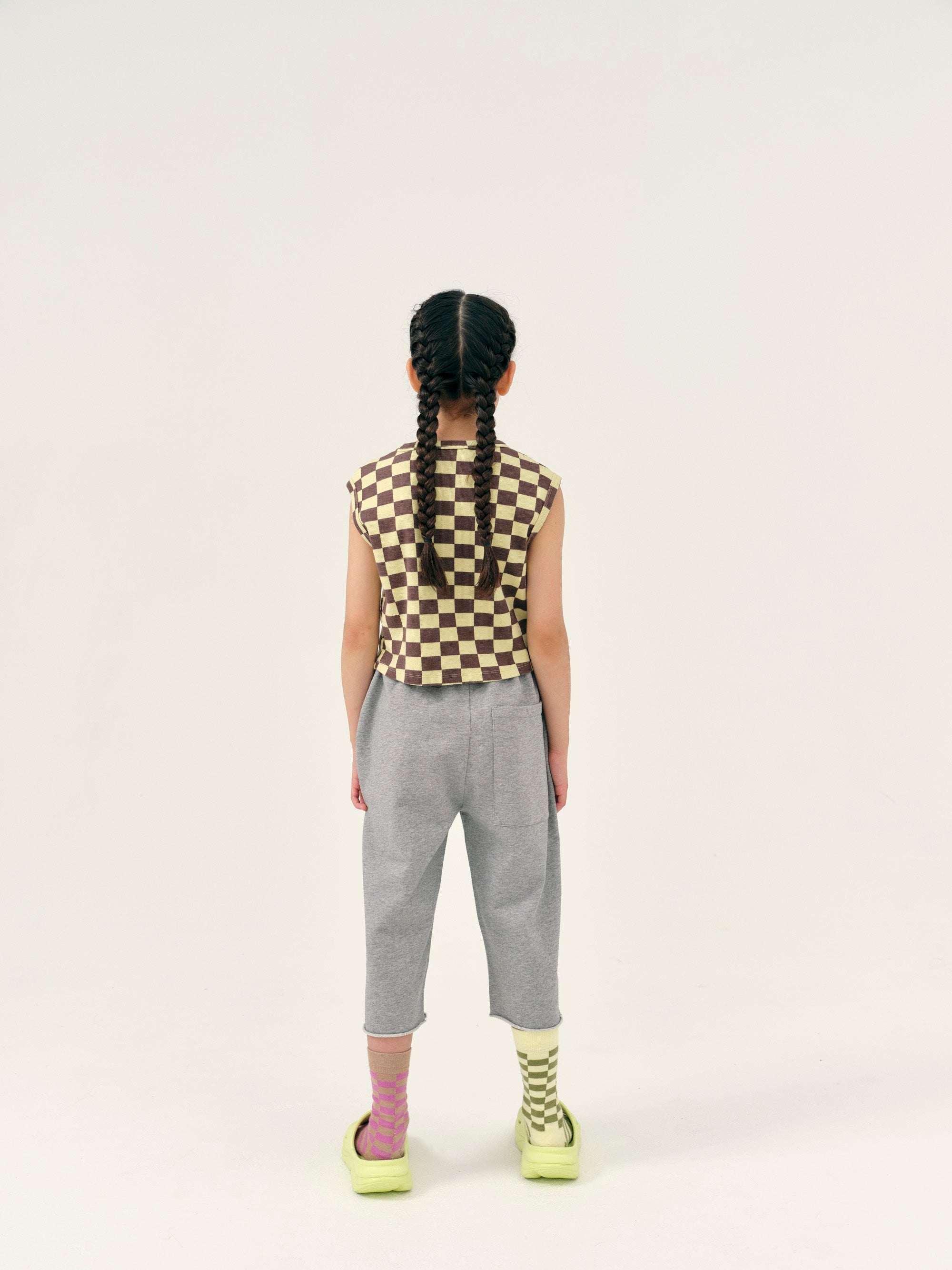 Sweatpants Cut Off Grey Melange