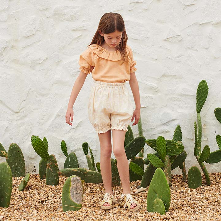 Shorts Inga Ecru Flowers