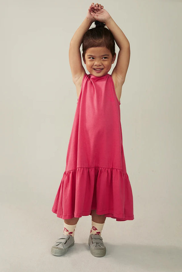 Dress Frill Sleeveless Cherry