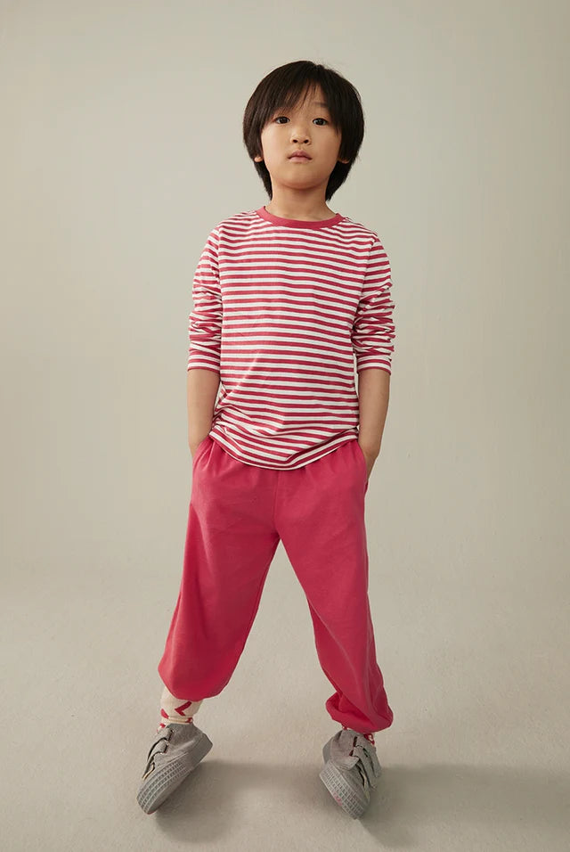 Trousers Pull-On Cherry