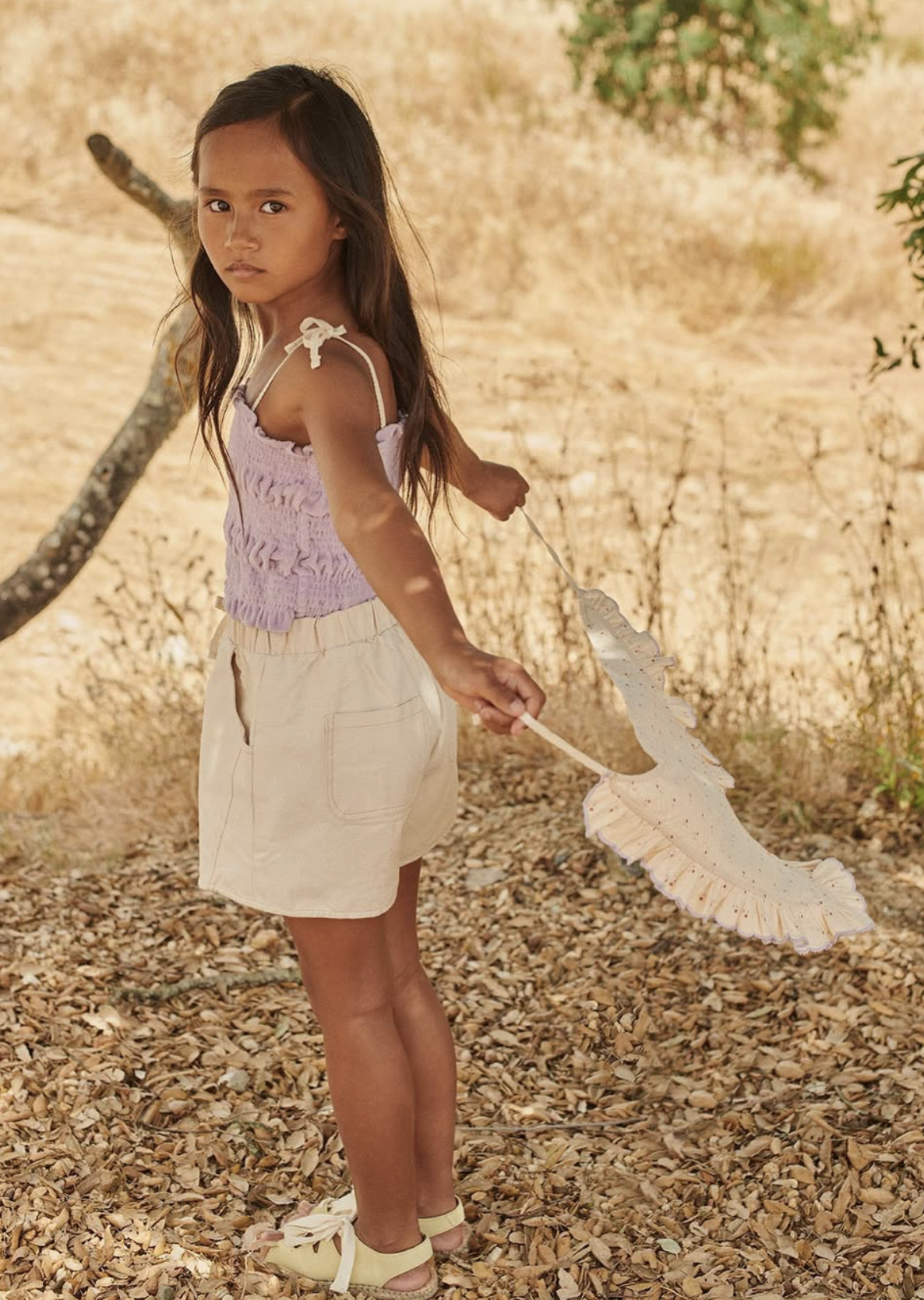 Top Smocked Susa Lavender