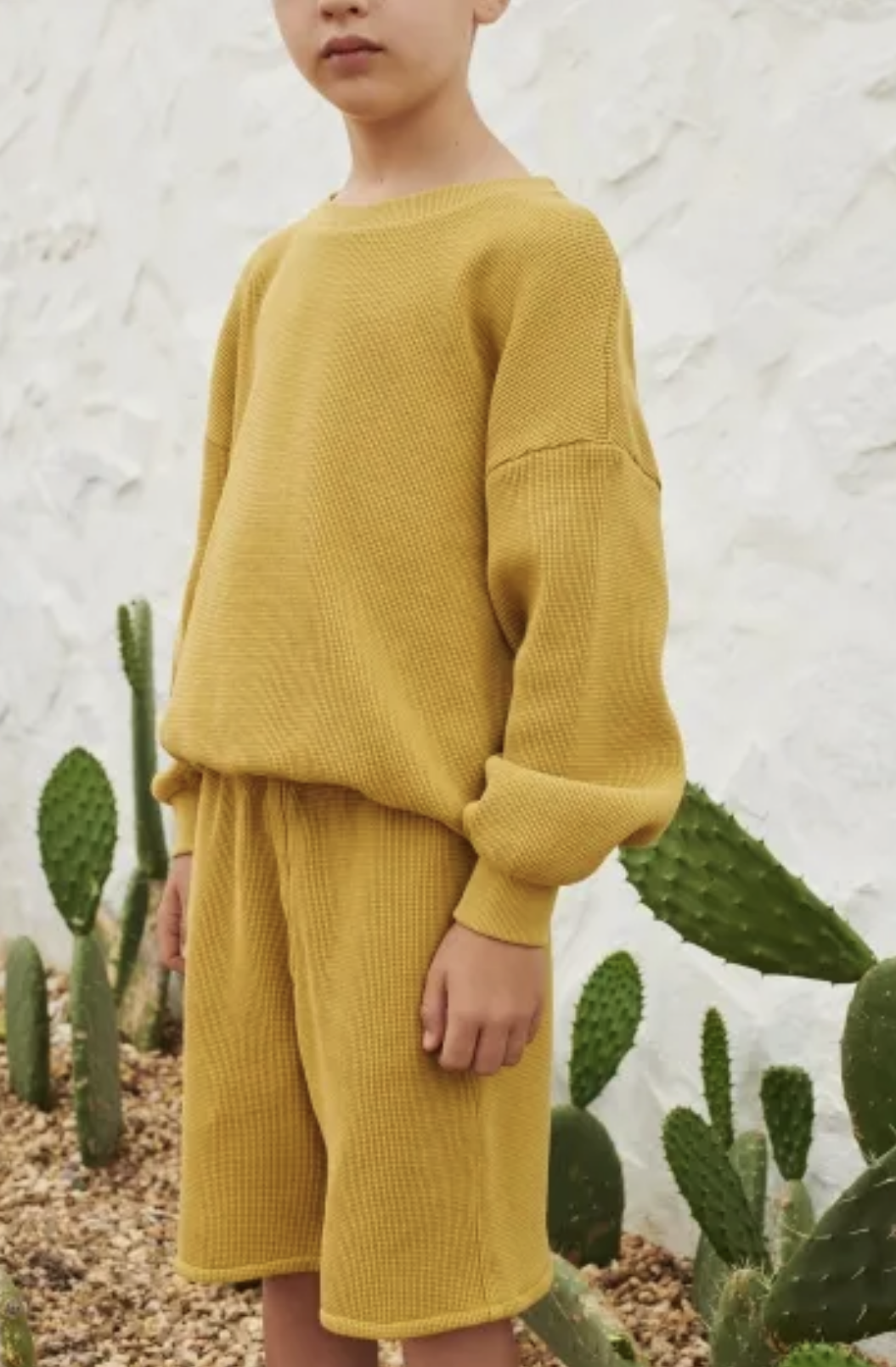 Sweatshirt Waffle Olivenite