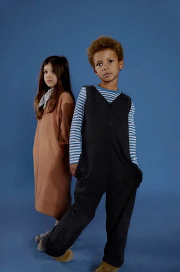 Suit Sleeveless V-neck Nearly Black