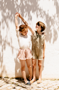 Playsuit Rib Pale Pink