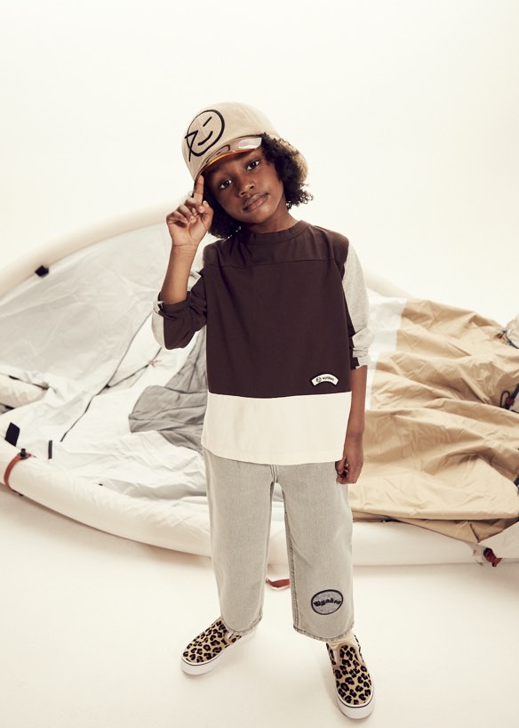 Longsleeve Tri-line Grey Melanges