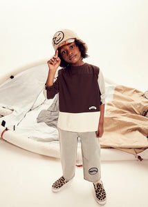 Longsleeve Tri-line Grey Melanges