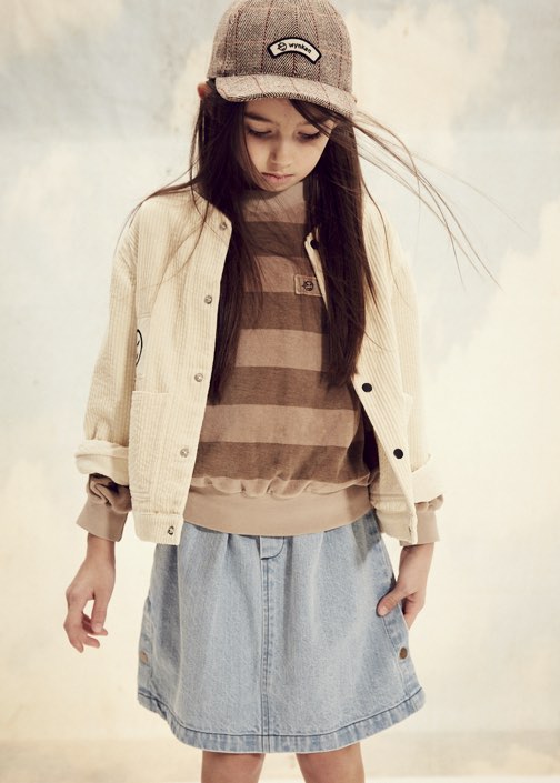 Skirt Snap Pale Bleached Denim
