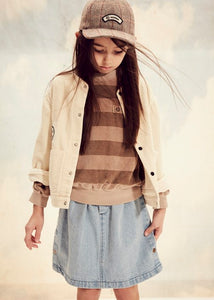 Skirt Snap Pale Bleached Denim