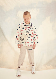 Overshirt Quilt Milk Red Alpine