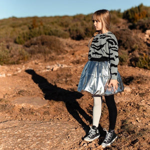 Skirt Circle Silver Sky