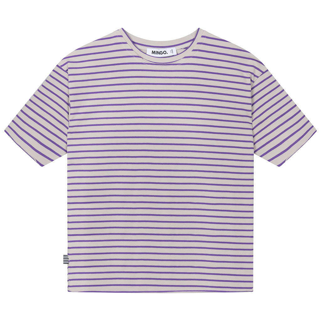 Oversized T-shirt Berry Stripes