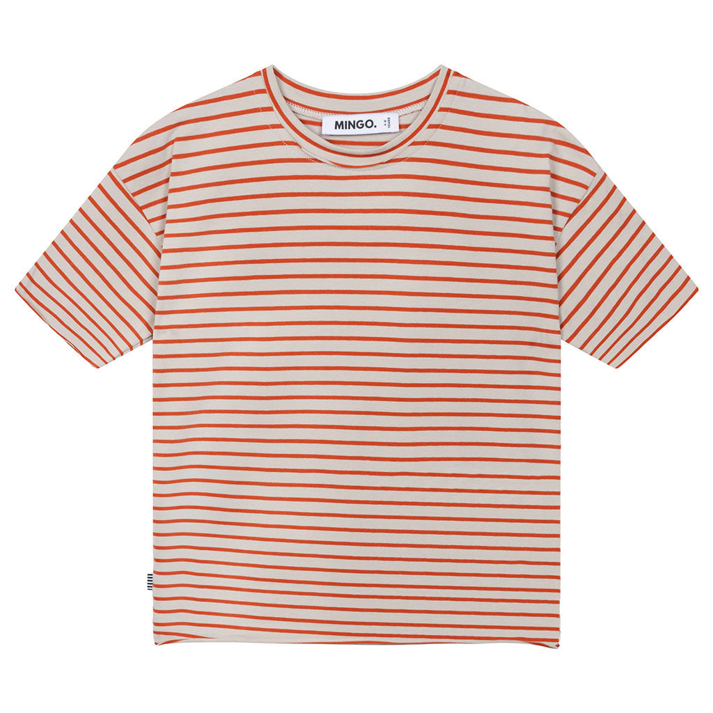 Oversized T-shirt Rust Stripes