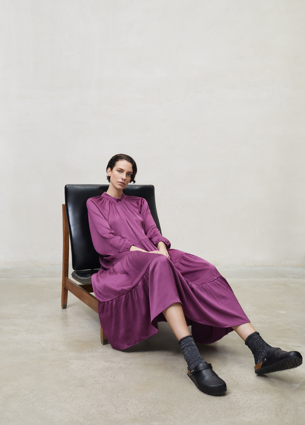 Dress Long Miranda Grape Woman