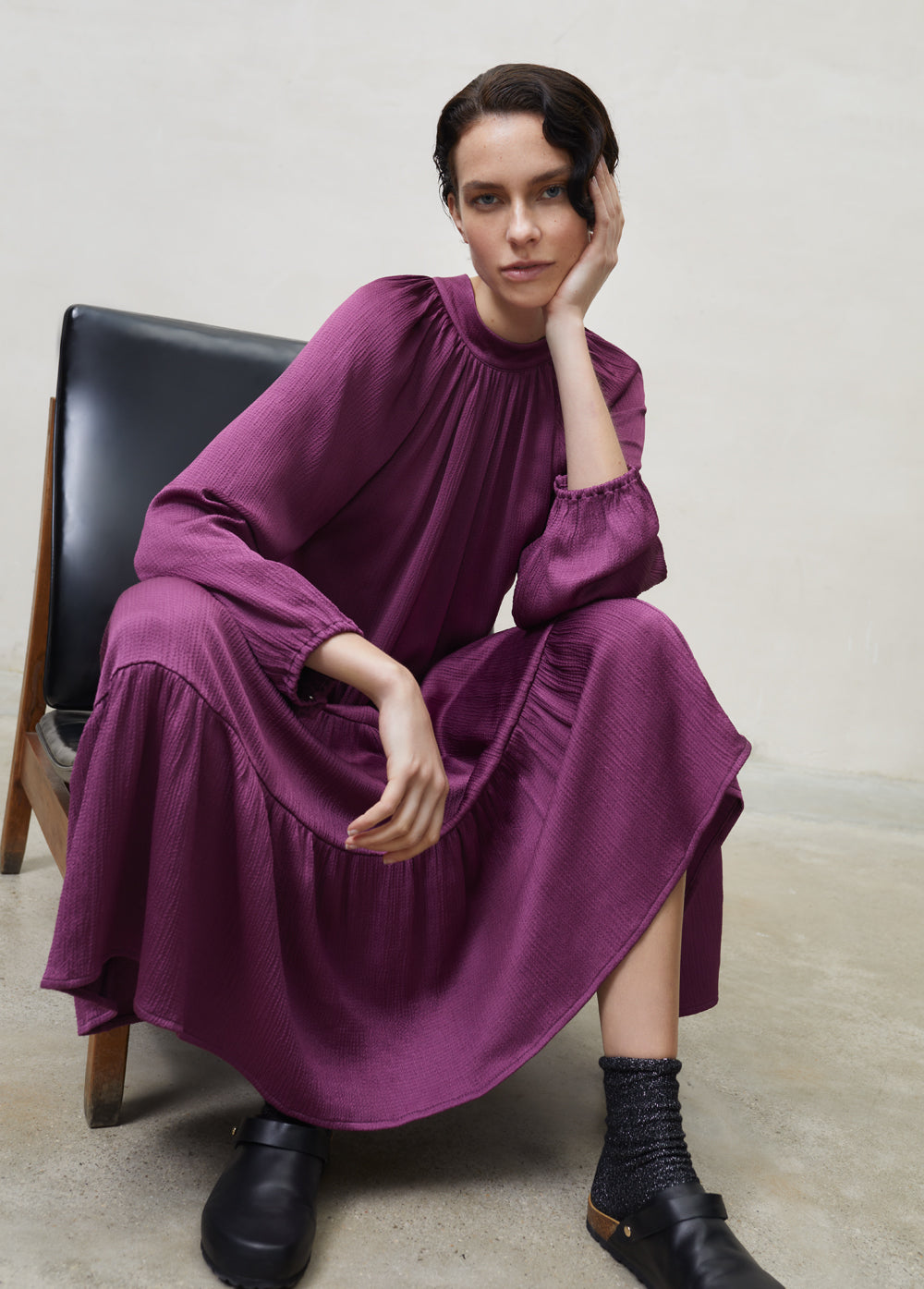 Dress Long Miranda Grape Woman