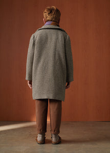 Coat Emilla Houndstooth Black & White