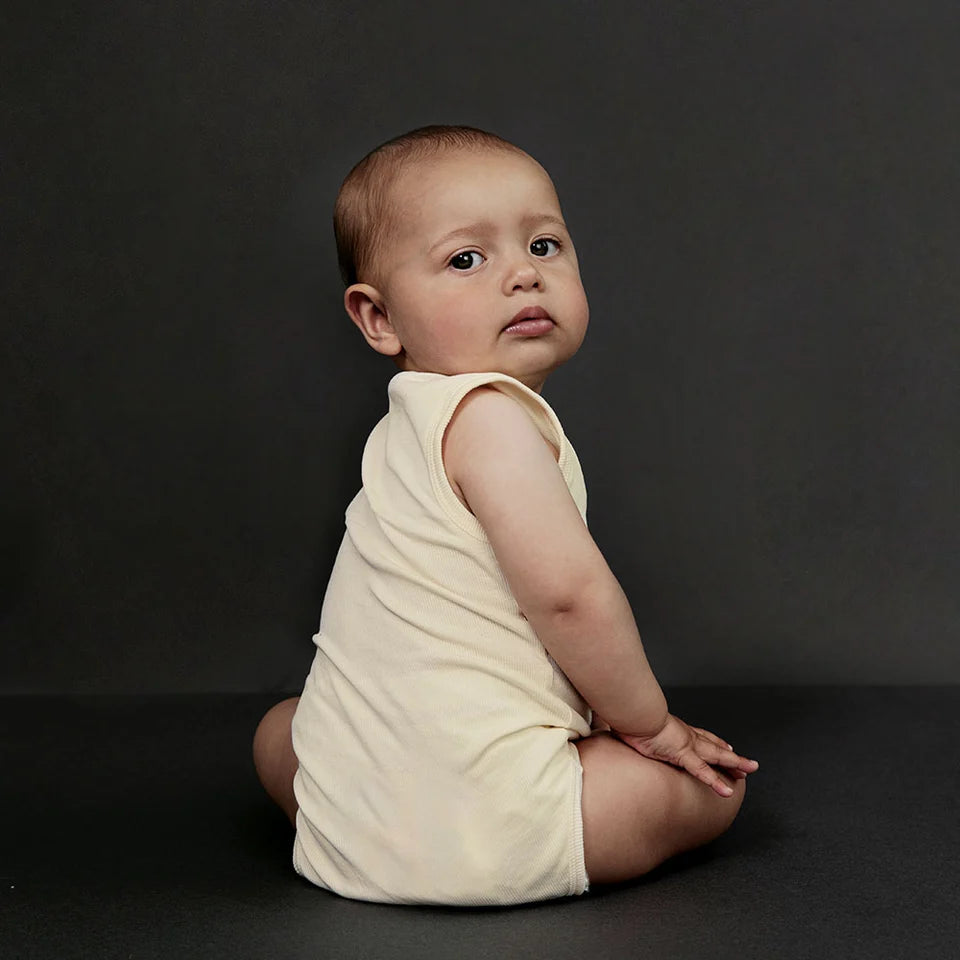 Onesie Sleeveless Baby Nearly Black 2-PACK