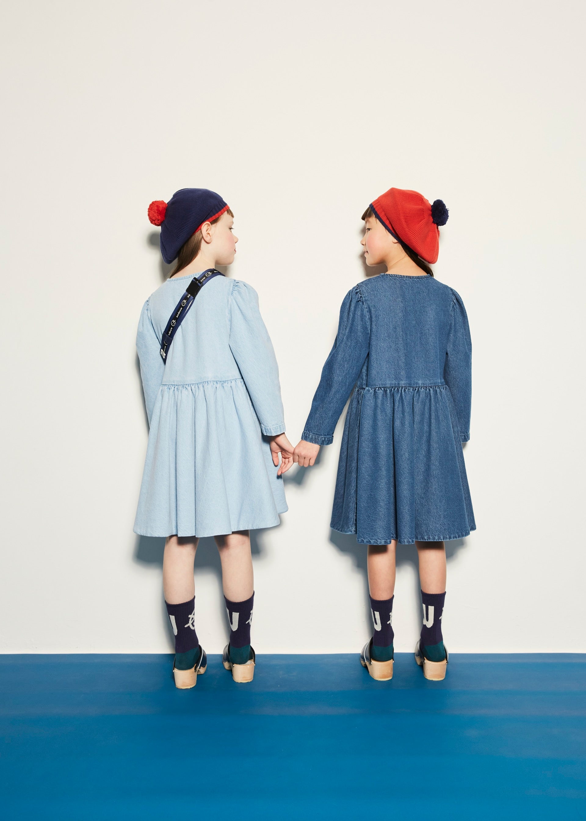 Dress Puff Denim Pale Bleached Wash