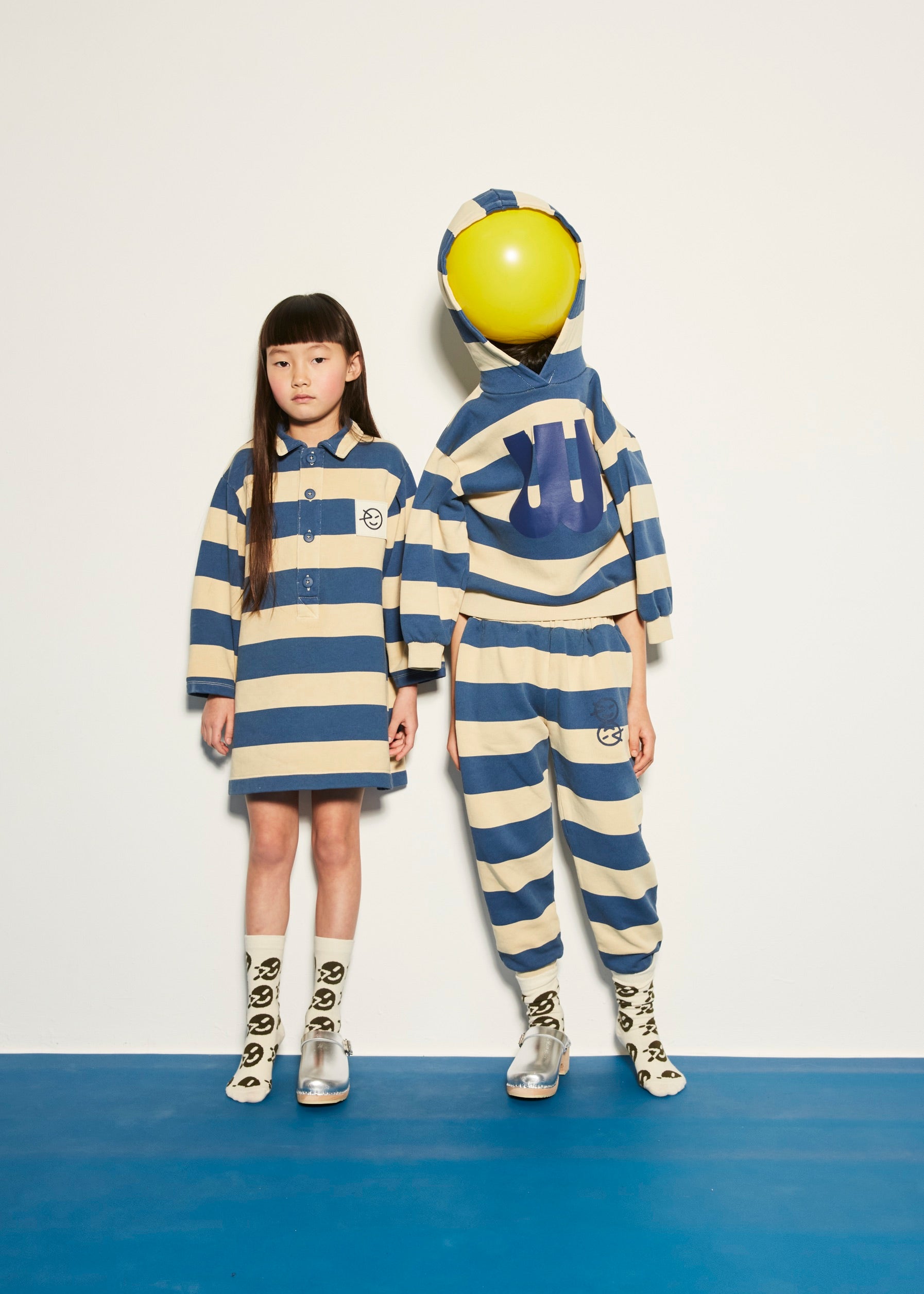 Dress Jersey Amore Sand Cobalt