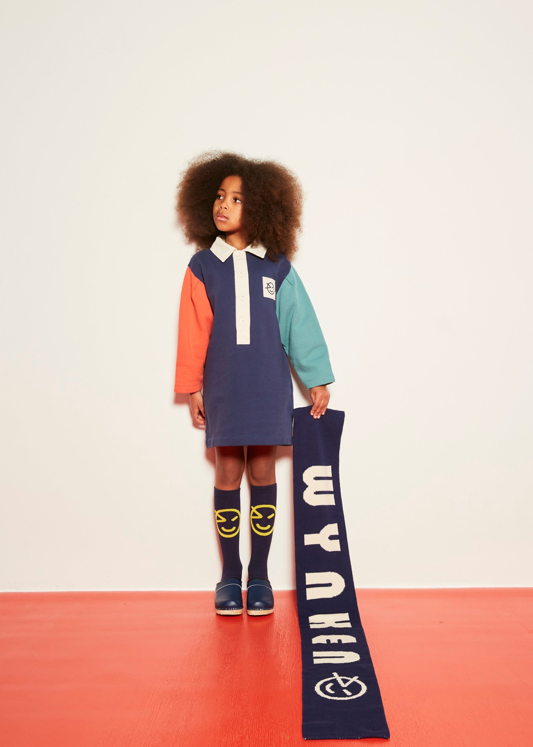 Dress Jersey Amore Red Green Navy