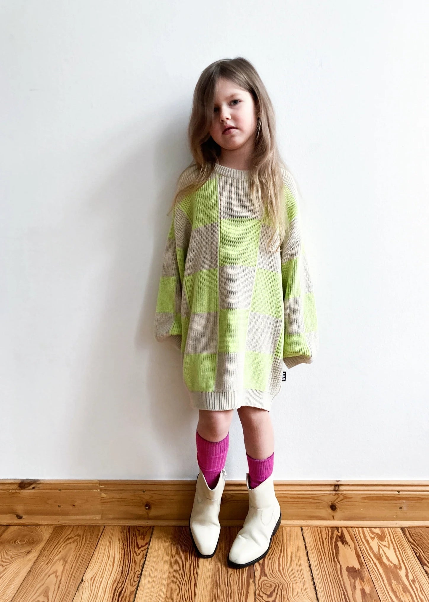 Dress Knitted Checkerboard