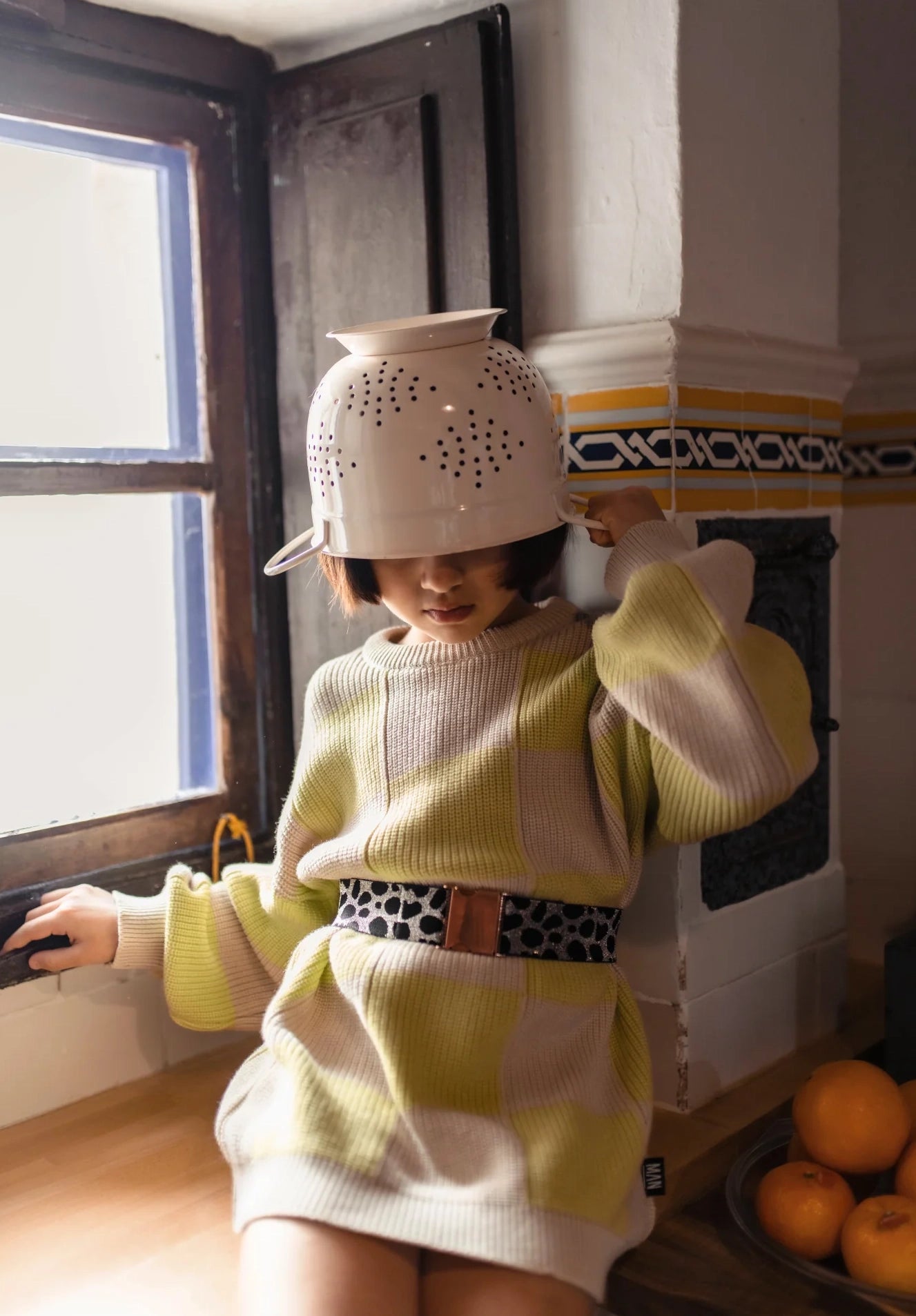 Dress Knitted Checkerboard