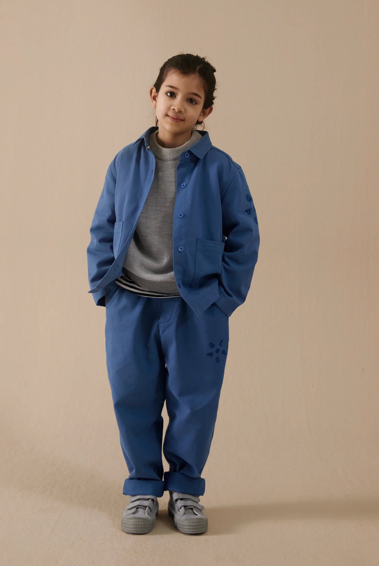 Trousers Pop Twill Blue Moon - Sample