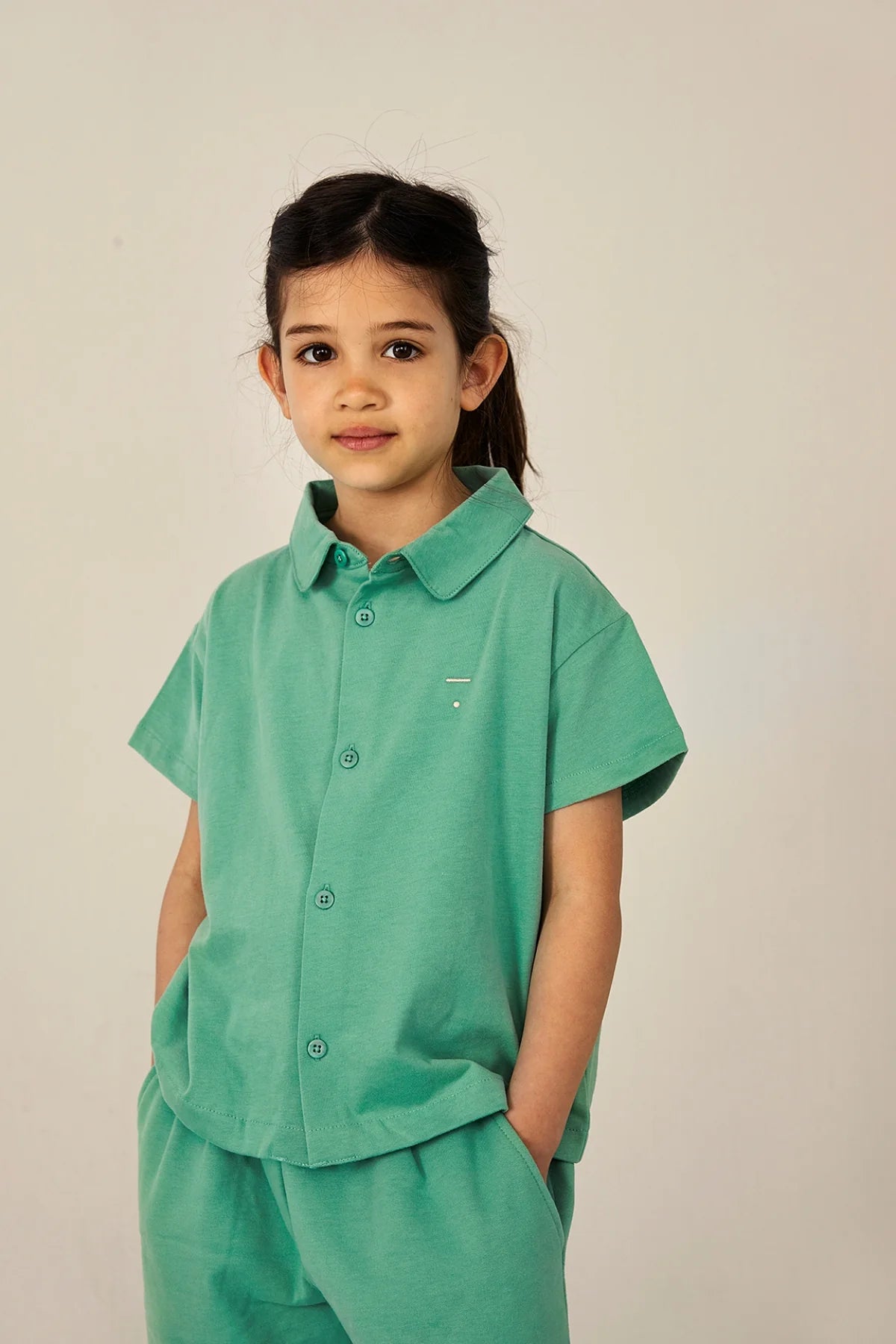 Blouse Top Bright Green