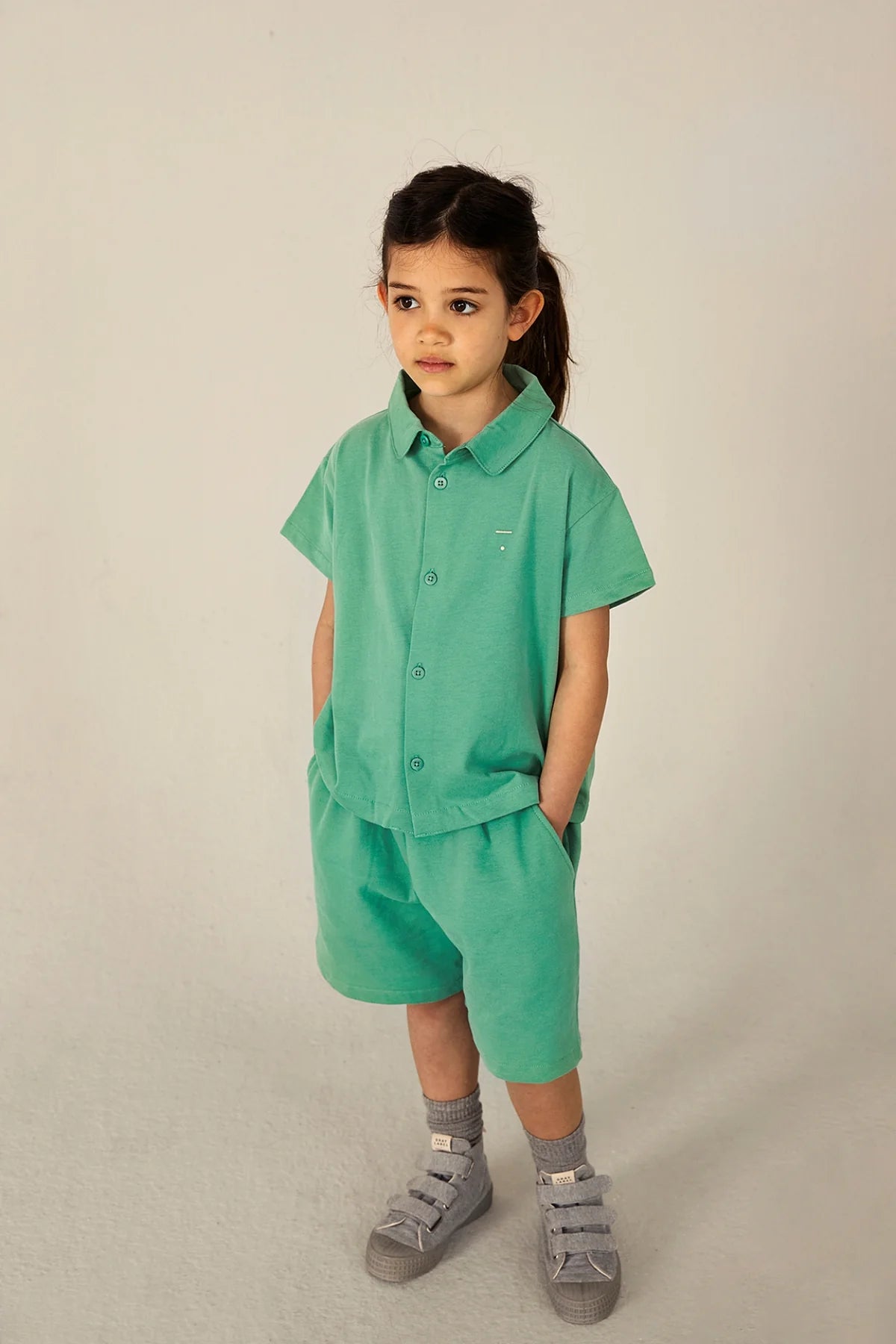 Blouse Top Bright Green