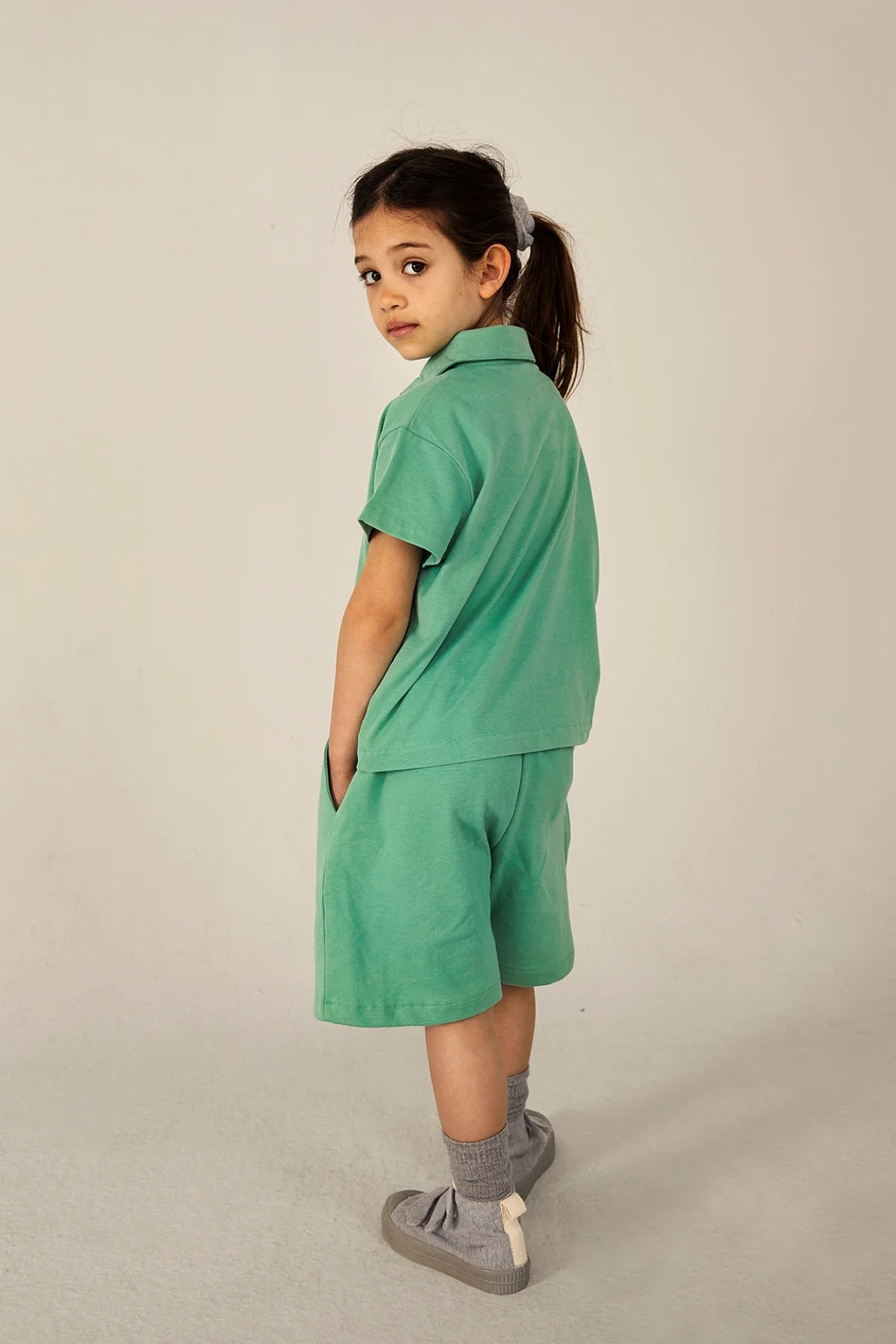 Blouse Top Bright Green