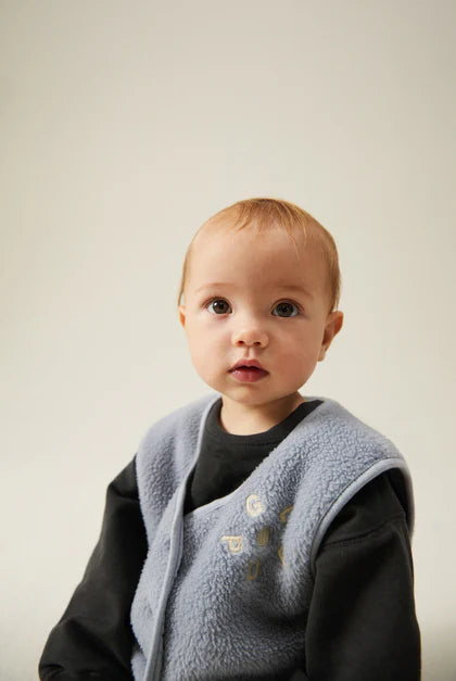 Gilet Teddy Baby POP Stone Grey