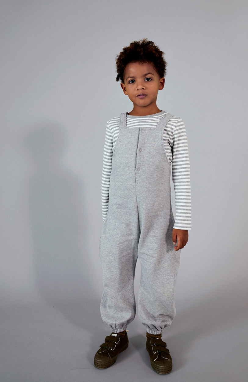 Dungaree Suit Grey Melange