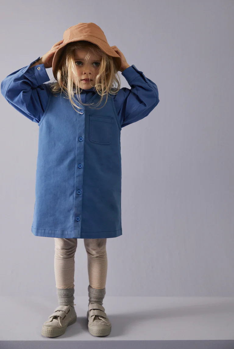 Dress Twill Sleeveless Blue Moon