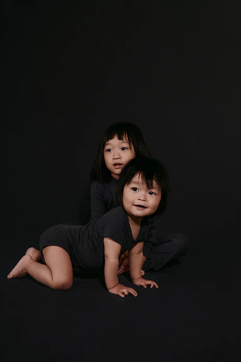 Body Shortsleeve Nearly Black 2-PACK