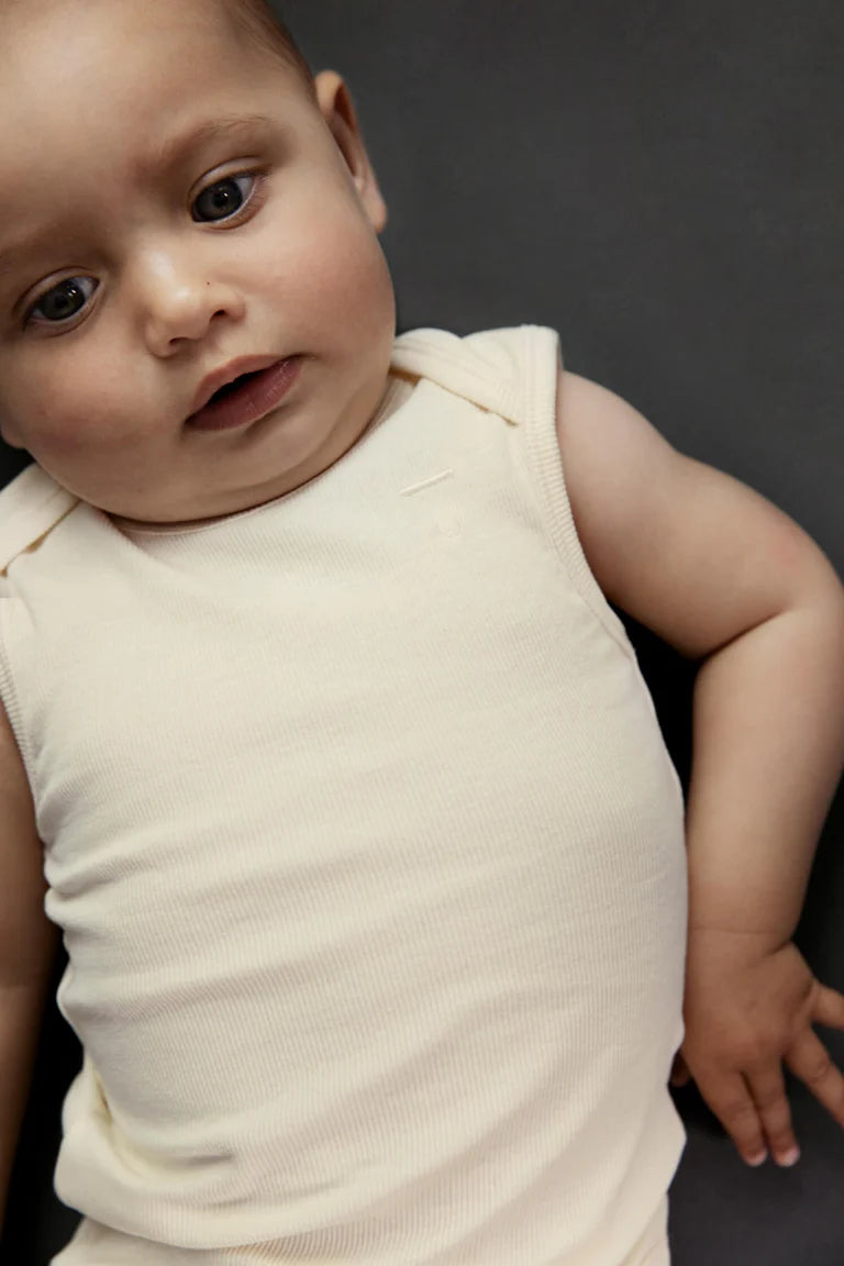 Onesie Sleeveless Baby Nearly Black 2-PACK