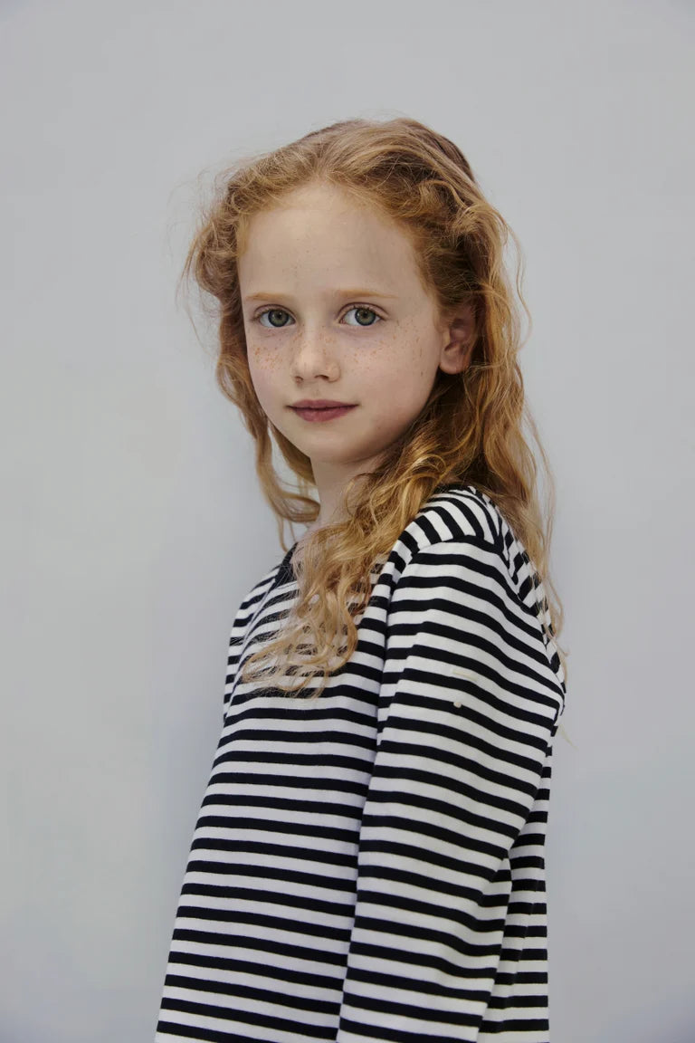 Longsleeve Nearly Black Off White