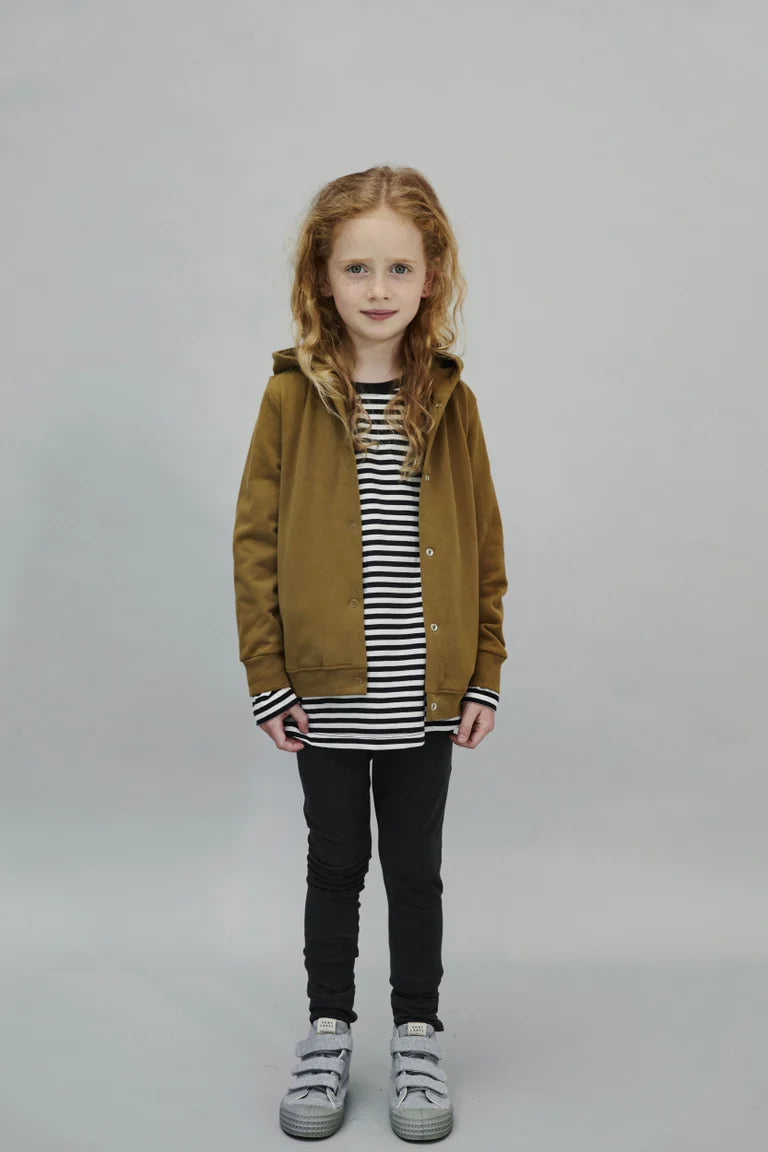 Longsleeve Nearly Black Off White