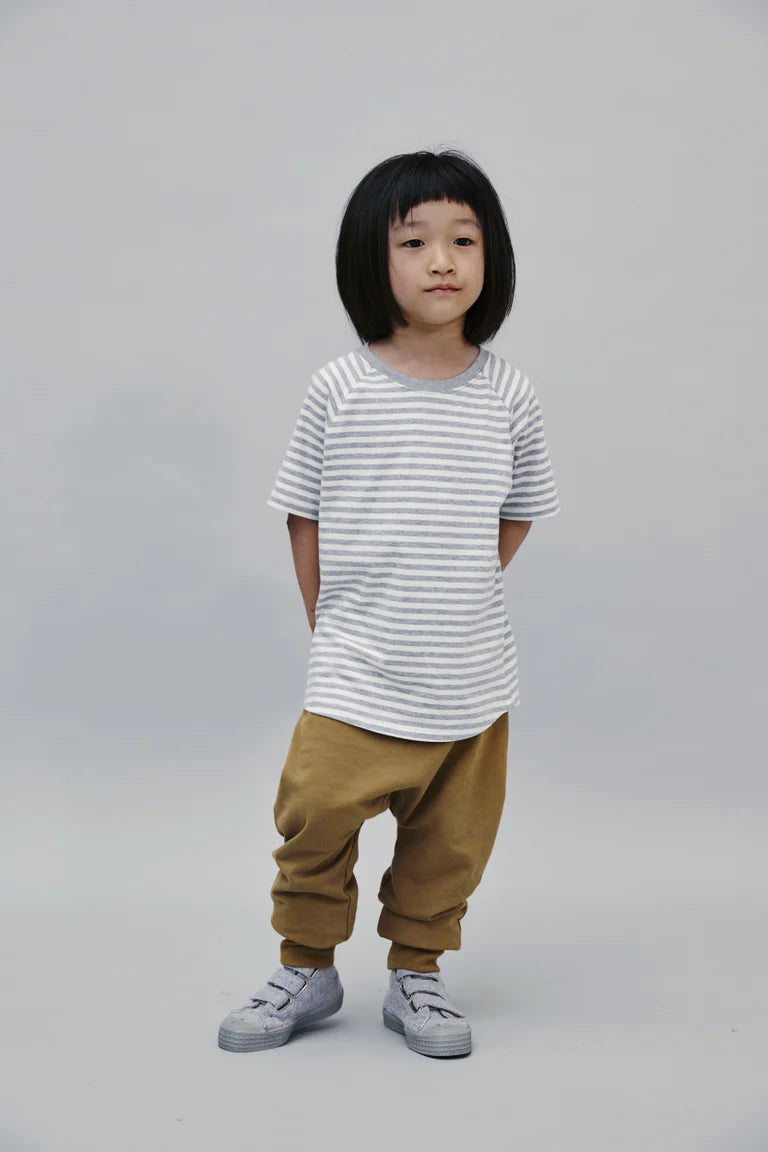 Tee Crewneck Grey Melange Off White