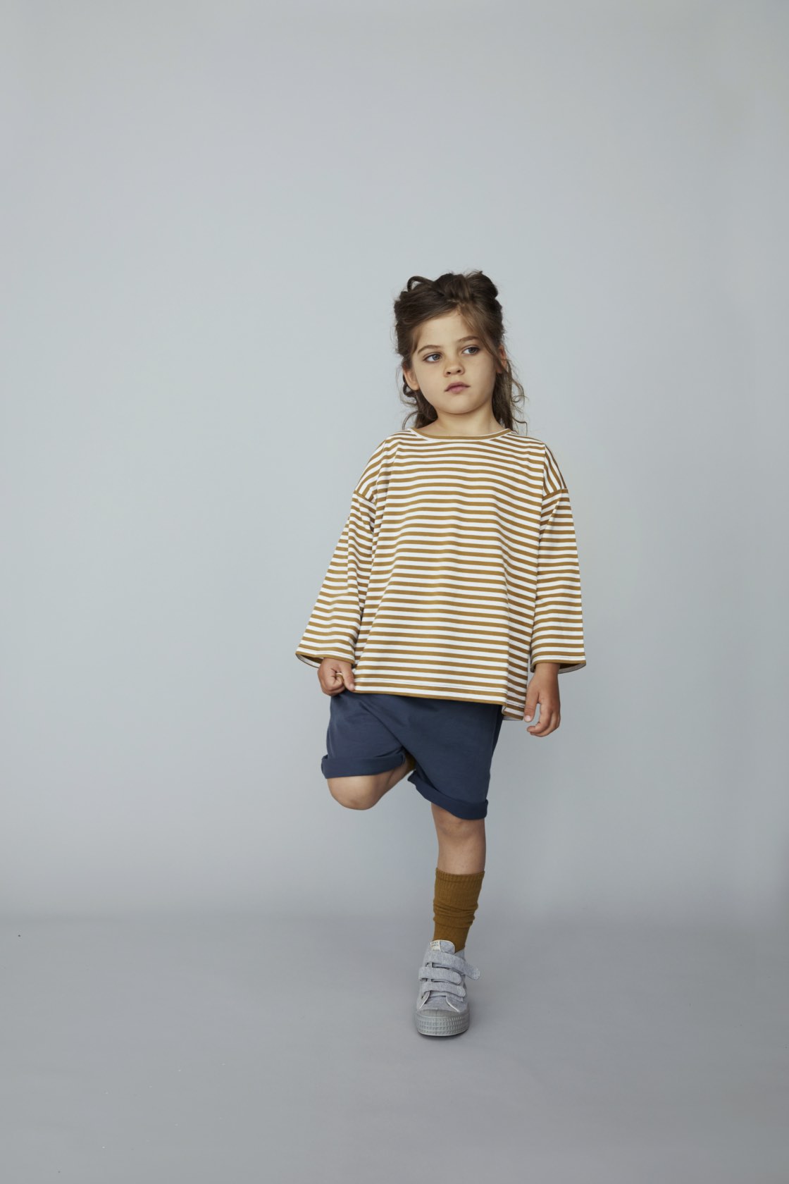 Socks Ribbed Long Mustard