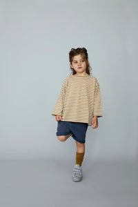 Socks Ribbed Long Mustard