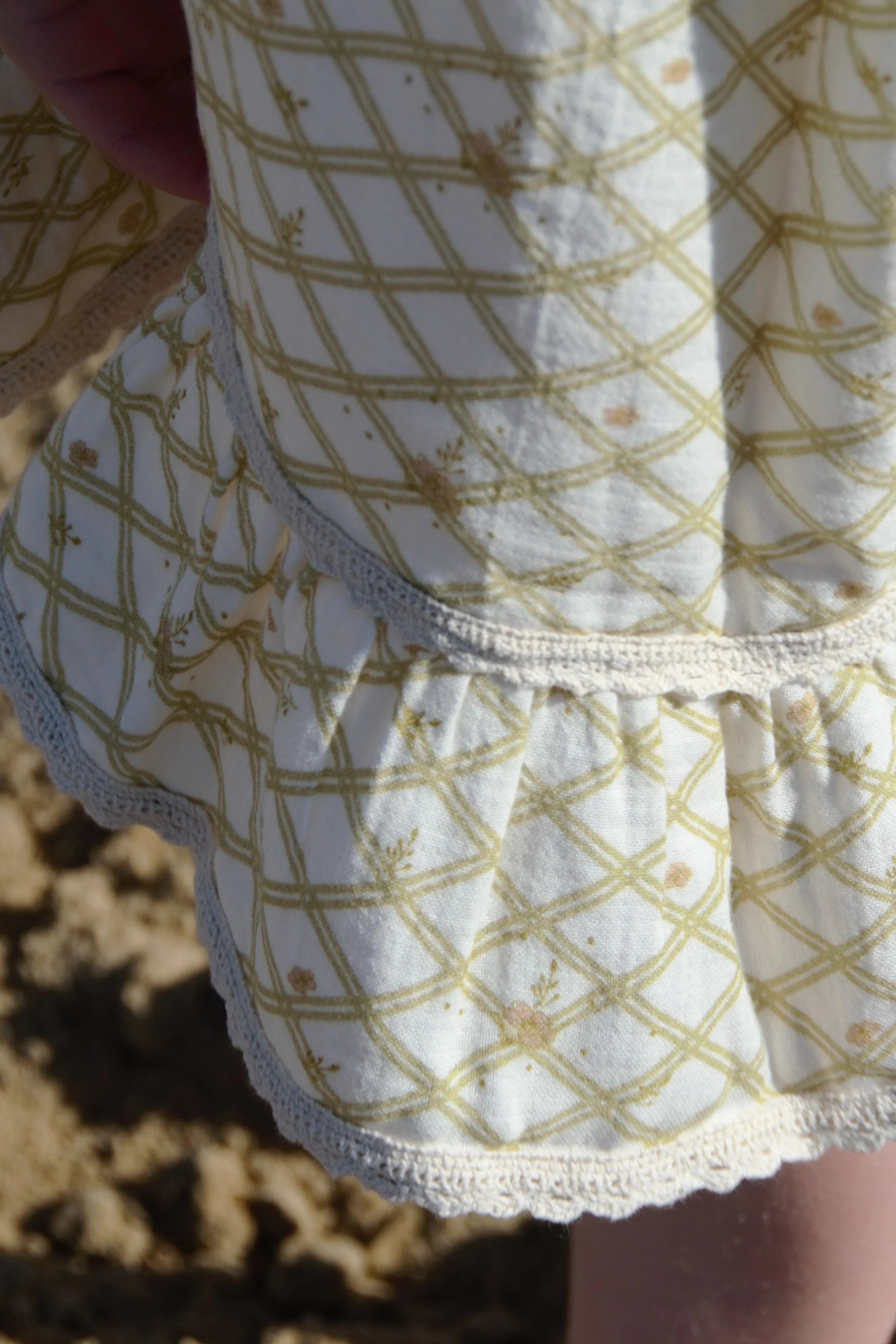 Dress Cara Flower Check Woman