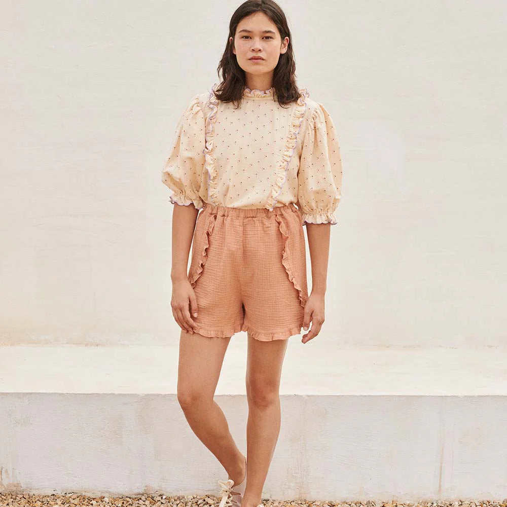 Blouse Stella Pearled Ivory Woman