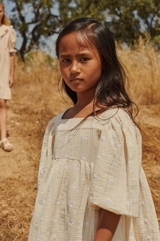 Dress Marlene Ecru Flowers