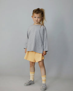 Tee Dropped Shoulder Grey Melange